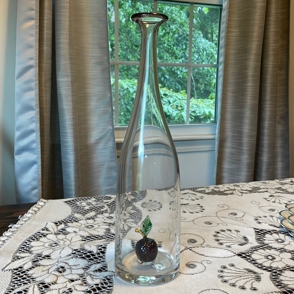 🌟Host Pick🌟 RARE Vintage Mid-Century Hand Blown Glass Wine Decanter - Picture 1 of 7